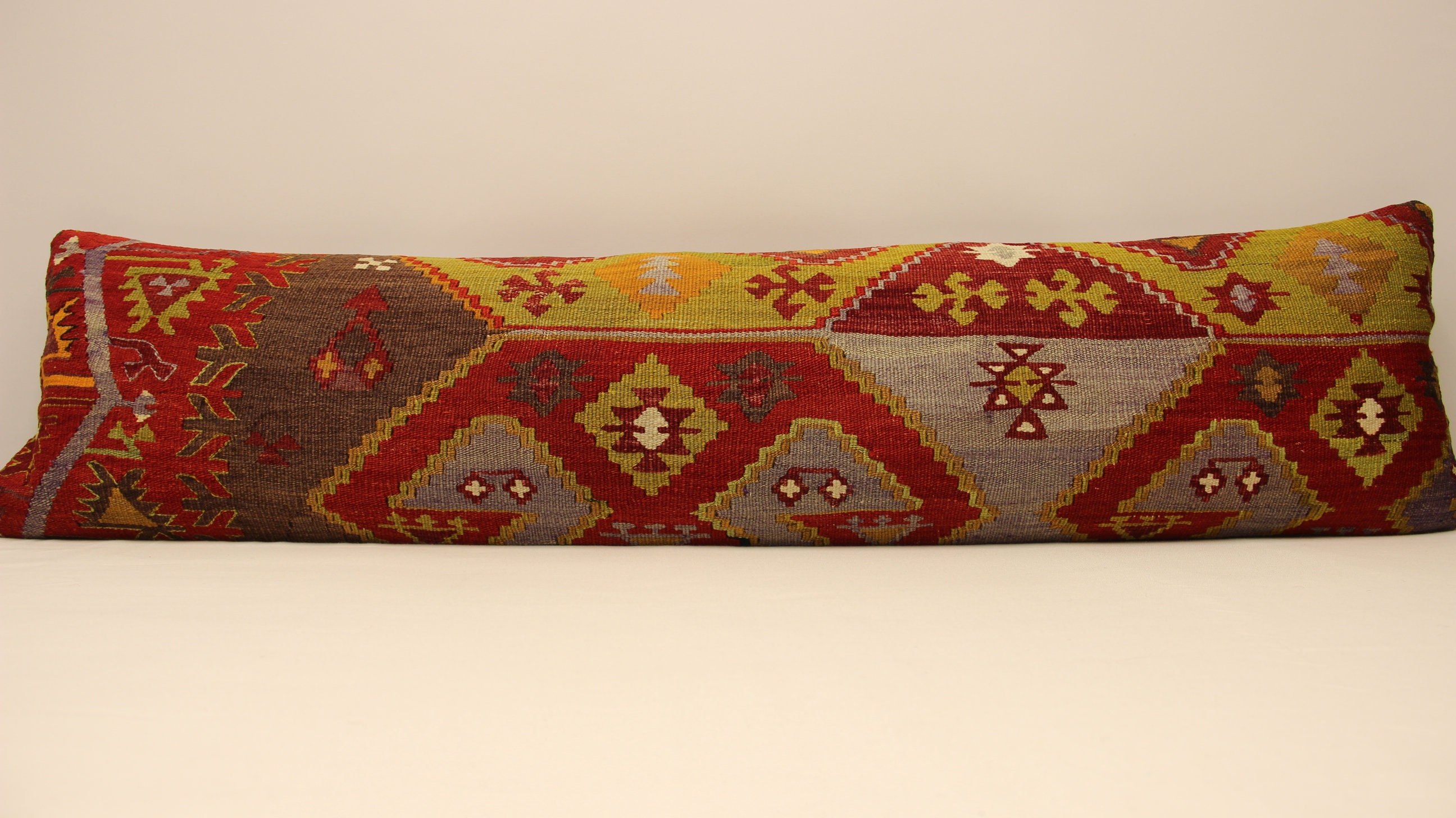 Bedding Pillow Kilim Pillow Cover, Home Decor Pillow  12x48 Ft 30x120 cm, Throw Pillows Couch Designer Boho Pillow Case, 4oyf-256