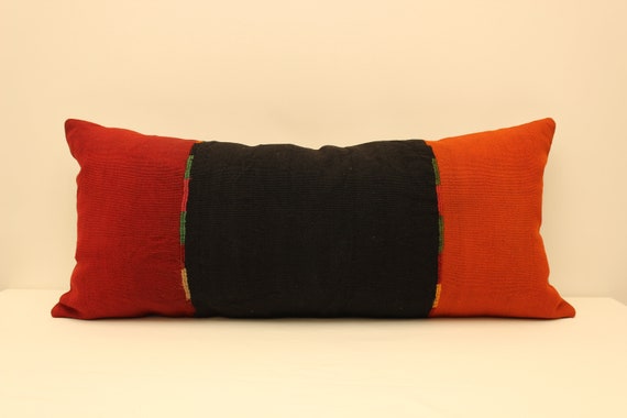16x36 in King Size Cushion Cover 40x90 Cm Bedding Pillow Geometric Long Cushion Cover cushion for Bed red Orange Pillows KD 49 Etsy Australia