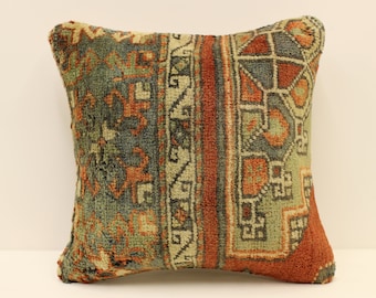 Rug pillow cover 16x16 in 40x40 cm throw pillows Decorative Boho Interior design Home Decor Ethnic Pillowcover rug Cushion 4kf-1772