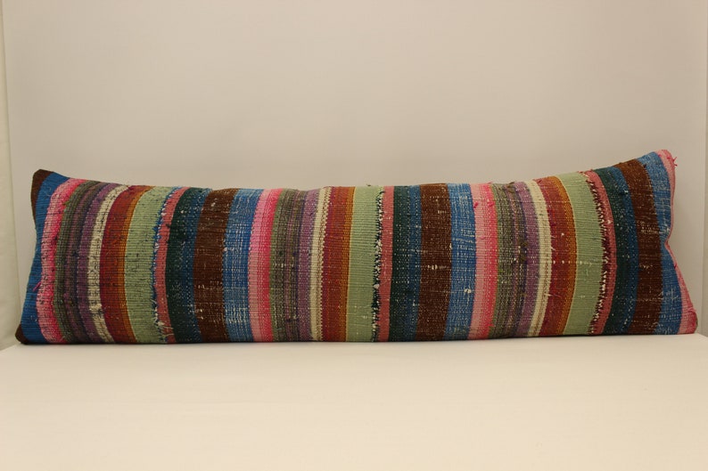 35x120 cm King size Turkish kilim pillow cover Unique lumbar Flaming Bedding Pillow Oblong 4byf-169 Extralong Cushion 14x47