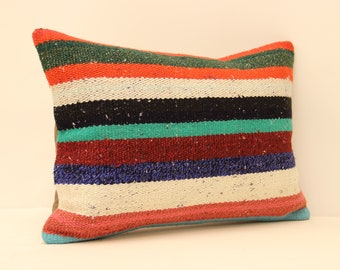 throw kilim lumbar pillow cover 14x20 hand made cushion decorative throw pillow armchair pillow farmhouse pillow casehome design 4bef-99