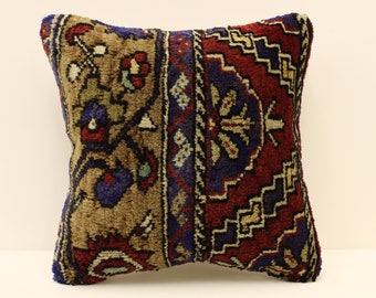 Rug pillow cover 16x16 in 40x40 cm throw pillows Decorative Boho Interior design Home Decor Ethnic Pillowcover rug Cushion 4kf-1770