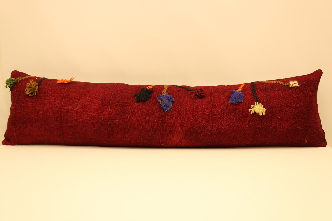 Vintage Long Lumbar Cushion Cover 12x48 In Bedding Lumbar Etsy
