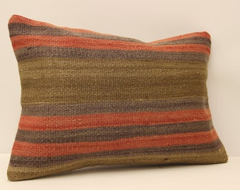 Kilim kuddfodral 14x20 turkiska lumbal kelim kuddar Boho Kilim kuddfodral Stol Liten avlång Kilim Kuddfodral Tribal Kudde 4bef-342