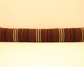 ヴィンテージトルコキリム枕カバー：エクストラロングランバーウール