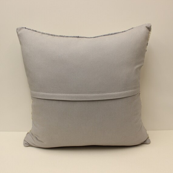 24 x 24 インチ ストライプ キリム ピロー、60 x 60 cm 幾何学