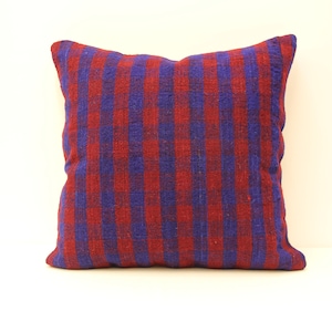 Rug pillow, sofa pillow, 20x20 inchs,vintage kilim pillow, living room decoratioon, wool cotton cushion cover throw pillow covers home ef-21