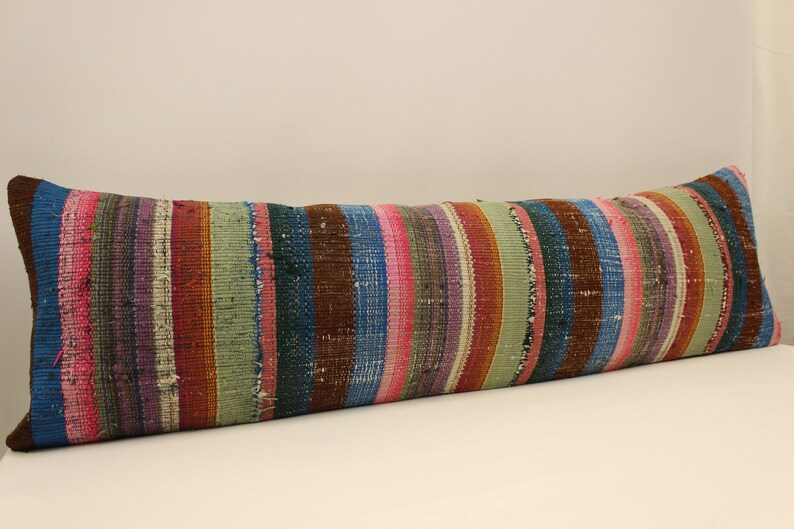 35x120 cm King size Turkish kilim pillow cover Unique lumbar Flaming Bedding Pillow Oblong 4byf-169 Extralong Cushion 14x47