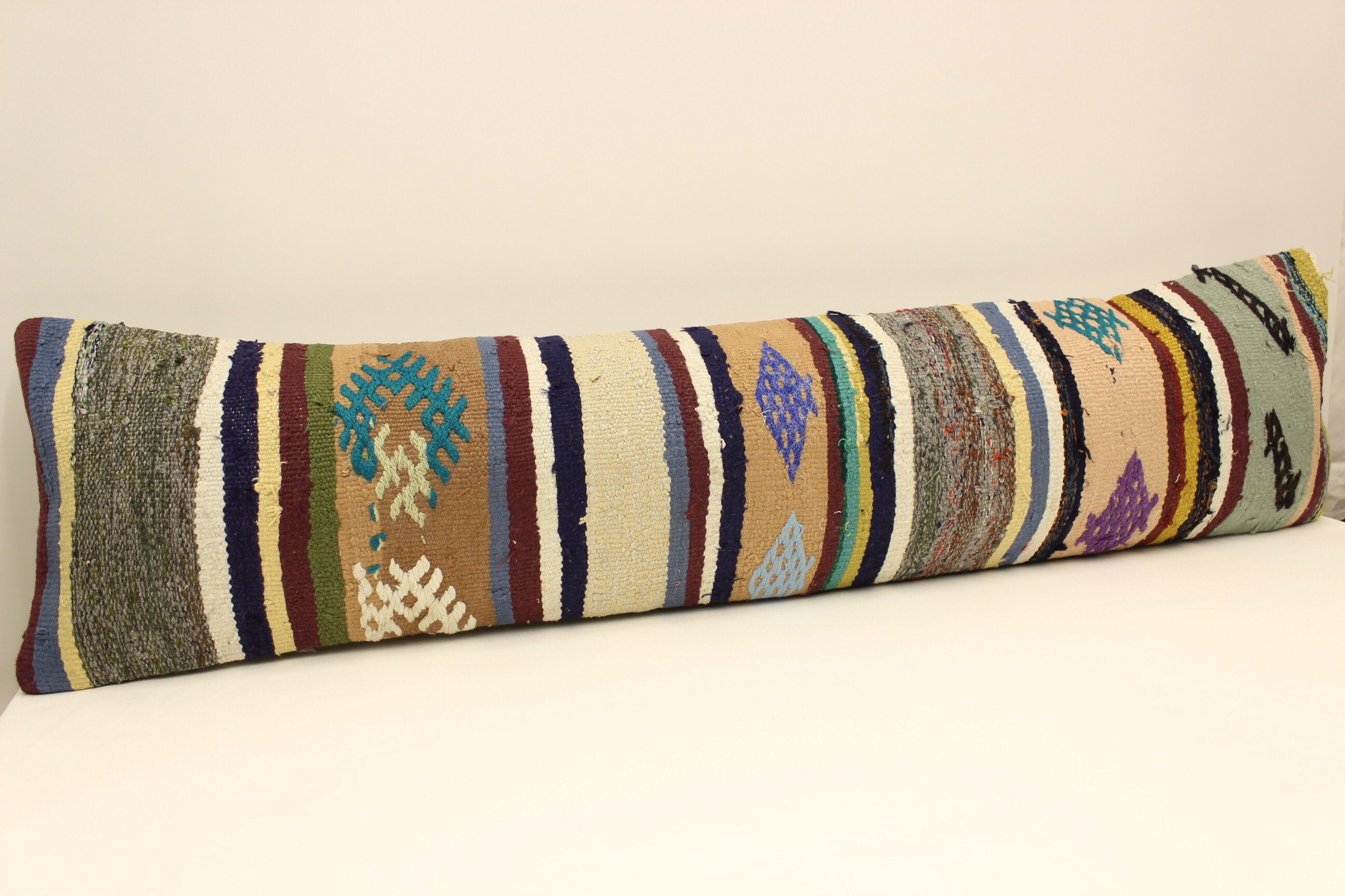 King Size Pillows, 12x48 In, Vintage Long Lumbar Cushion King Size Pillows, 12x48 In, Vintage Long Lumbar Cushion