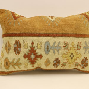 Cuscino decorativo turco Kilim, cuscino Boho Kilim 16x24, cuscino da tiro intrecciato a mano, cuscino tribale Boho, fodera per cuscino, arredamento per la casa 4kaf-1134