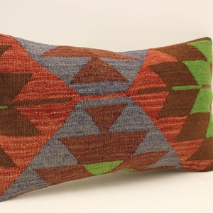 Cuscino fatto a mano Copertina 12x20 in 30x50 cm Lumbar Nero Bianco Bianco Bianco Fiammeggiante Boho Bolster Cuscino Vintage Kilim Cuscino Divano Tribal 4oef-1613