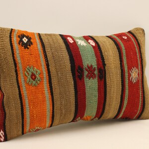 Lombare Kilim strutturato, federa 12x20, copertura sham accento Boho, cuscino Boho Kilim, cuscino di lancio del divano, copertura del cuscino, arredamento per la casa 4oef-1599