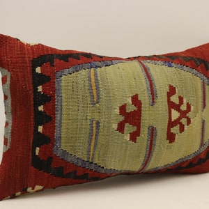 Cuscino fatto a mano Copertina 12x20 in 30x50 cm Lumbar Nero Bianco Bianco Bianco Fiammeggiante Cuscino Vintage Kilim Cuscino Divano Tribal 4oef-1445