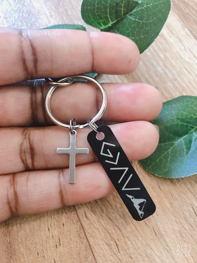 God is greater keychain christian keychain black christian Etsy
