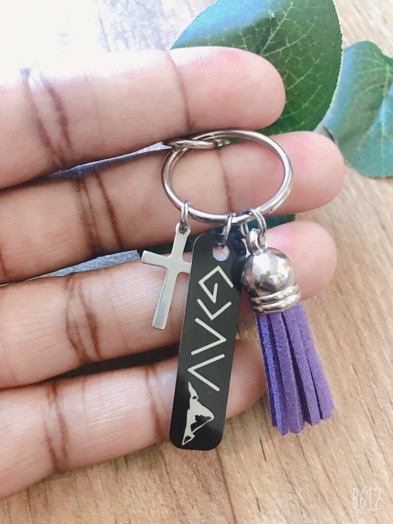 God is greater keychain christian keychain black christian Etsy