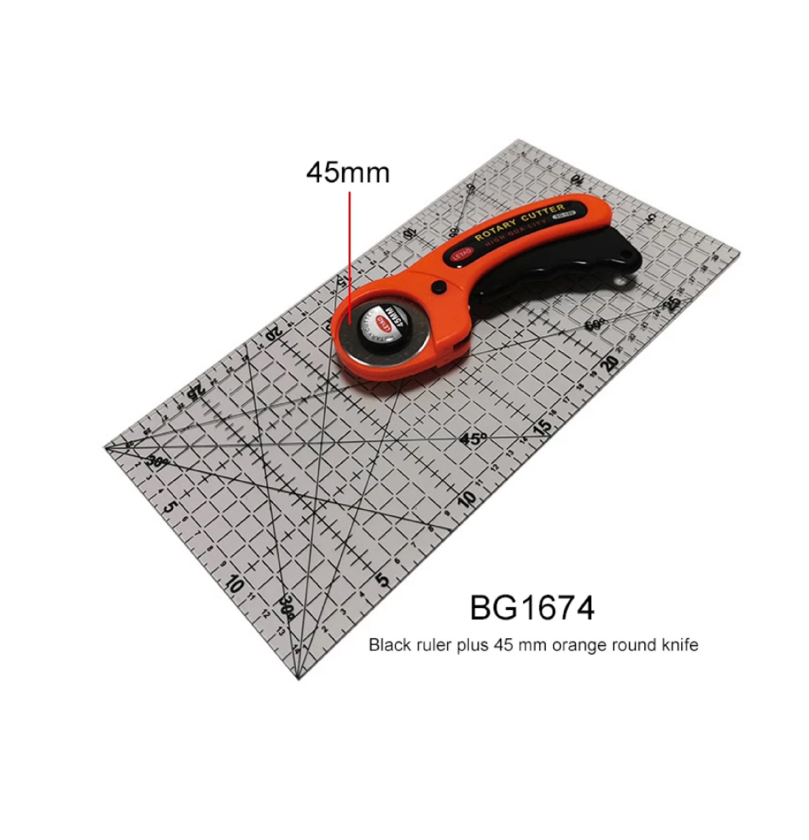 45mm rotary cutter and ruler set rotary cutter fabric tools Etsy
