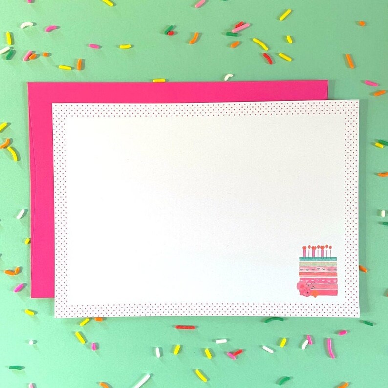 Birthday Cake Card Printable - Etsy