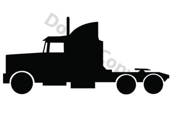 Free Free 324 Outline Semi Truck Svg SVG PNG EPS DXF File