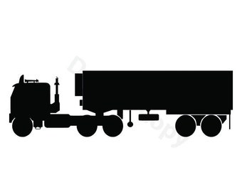 Free Free 57 Semi Truck Silhouette Svg SVG PNG EPS DXF File