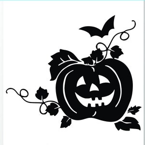 Halloween Pumpkin  SVG Silhouette -Vector Images Clipart -Cutting Files SVG Image - Pumpkin Silhouettes - Eps, Png ,Dxf -Clip Art