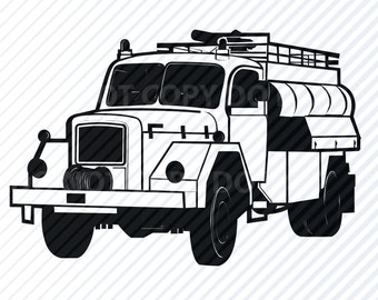 firetruck graphics etsy