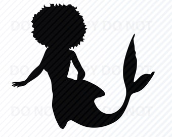 Download Afro mermaid | Etsy
