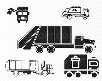 Free Free 284 Silhouette Garbage Truck Svg SVG PNG EPS DXF File
