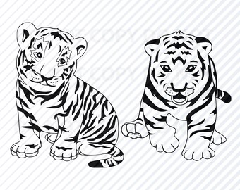 Download Baby Tiger Svg Etsy