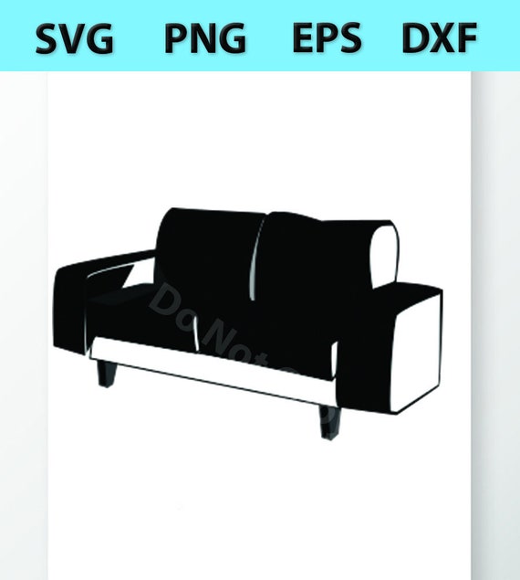 Couch Sofa Svg Dateien Vektor Bilder Clipart Designs Fur Etsy