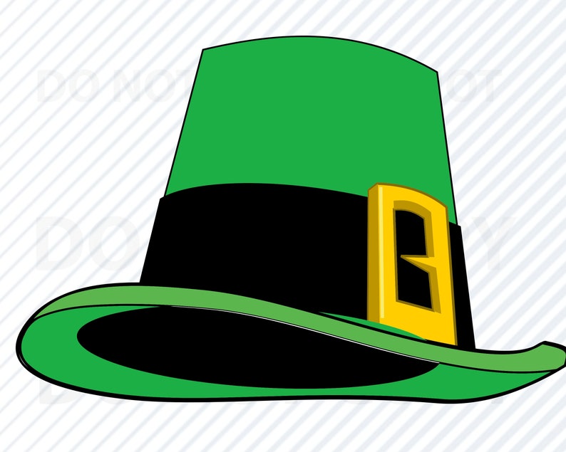 Download St Patricks day Hat SVG Leprechaun Vector Images Clipart ...