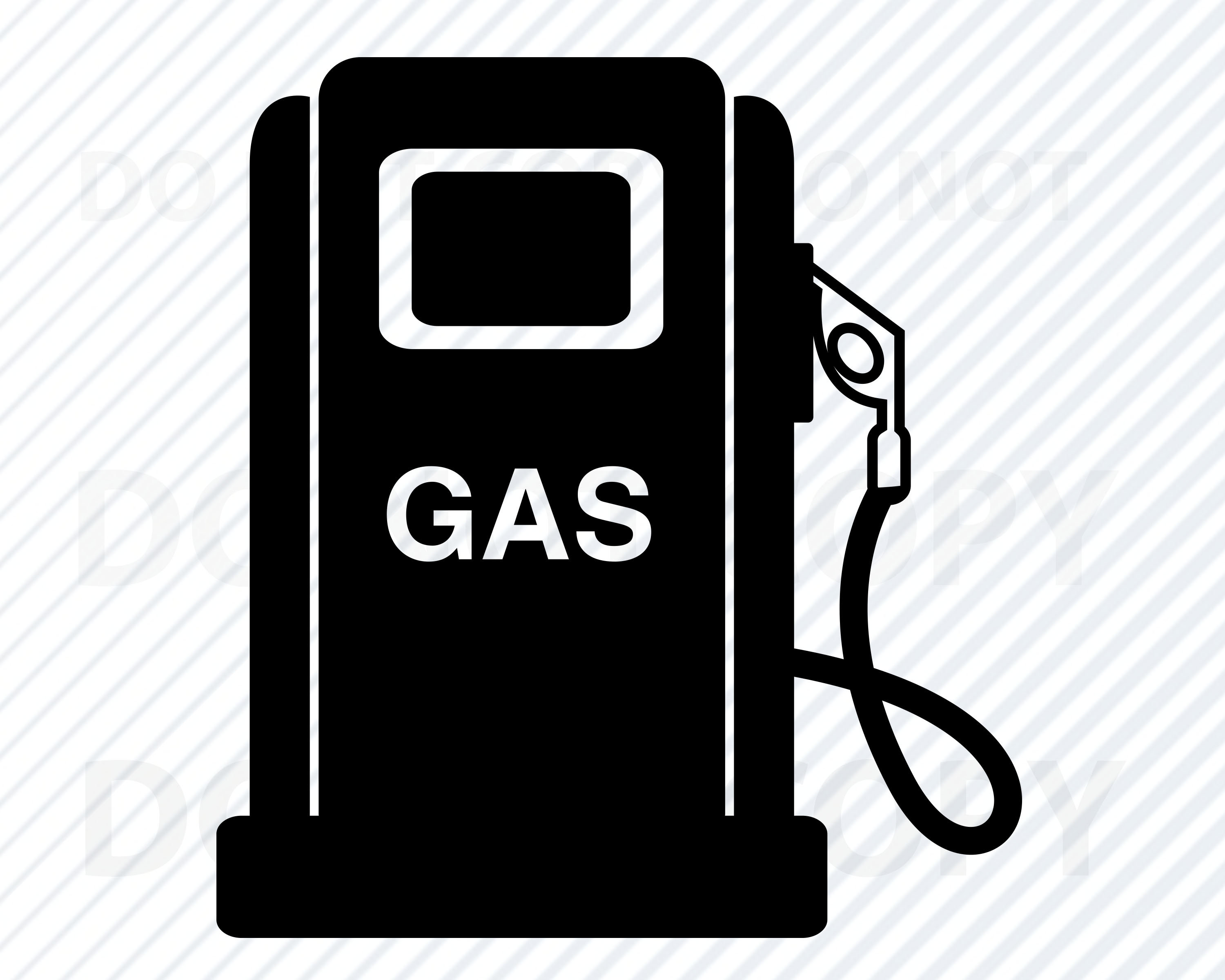 Gas Pump SVG Silhouette Gas Clip Art SVG Files for Cricut Etsy New
