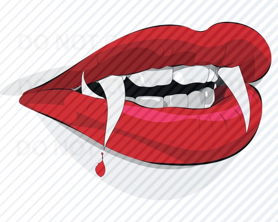 Download Halloween Vampire Lips Svg Files For Cricut Silhouette Etsy