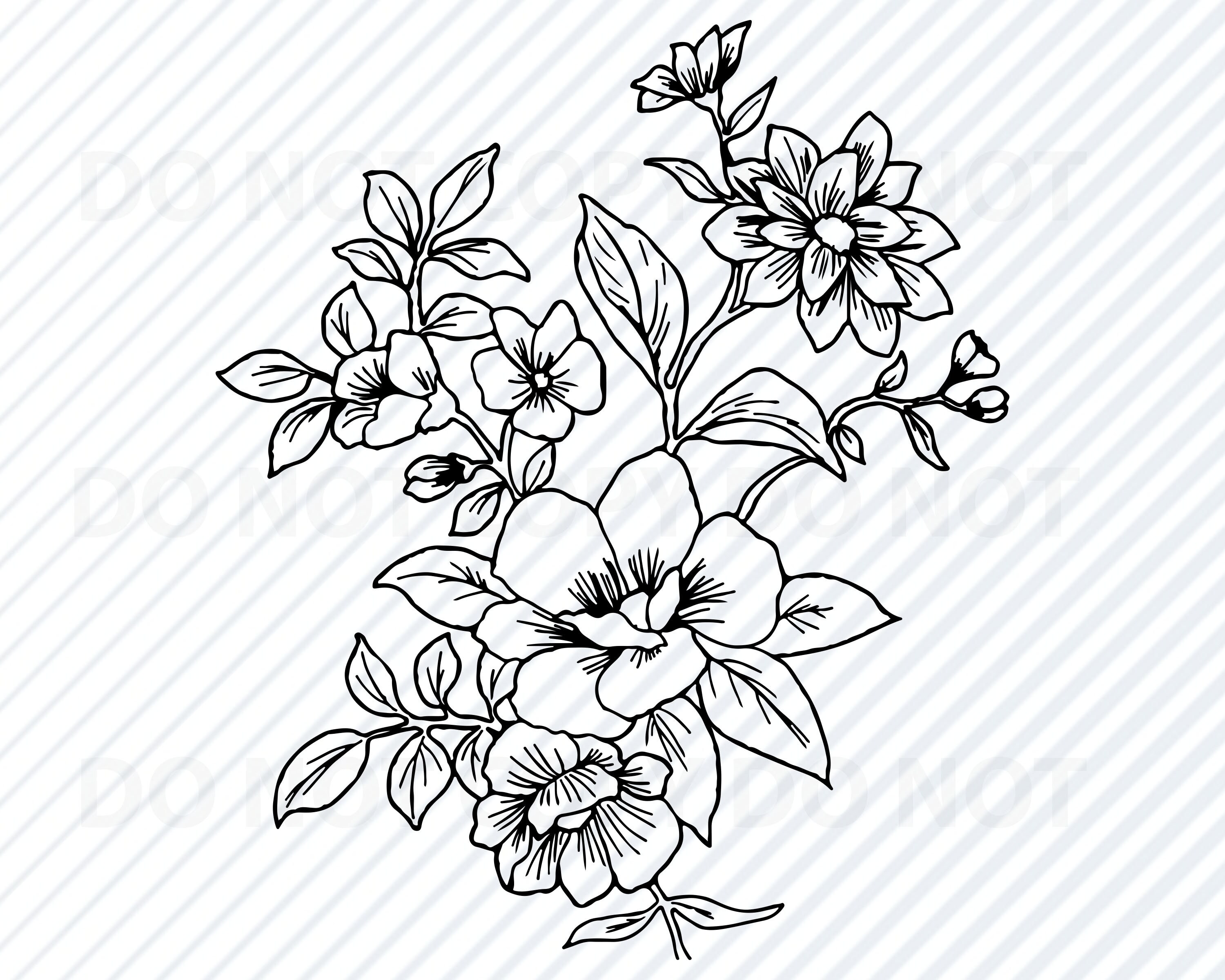 Flower Clipart Cricut At Jeffrey Oglesby Blog