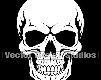 Schedel hoofd Svg & PNG-bestanden, skelet schedel clipart, Halloween silhouet vector afbeelding, SVG shirt ontwerp afbeelding, transparante achtergrond,
