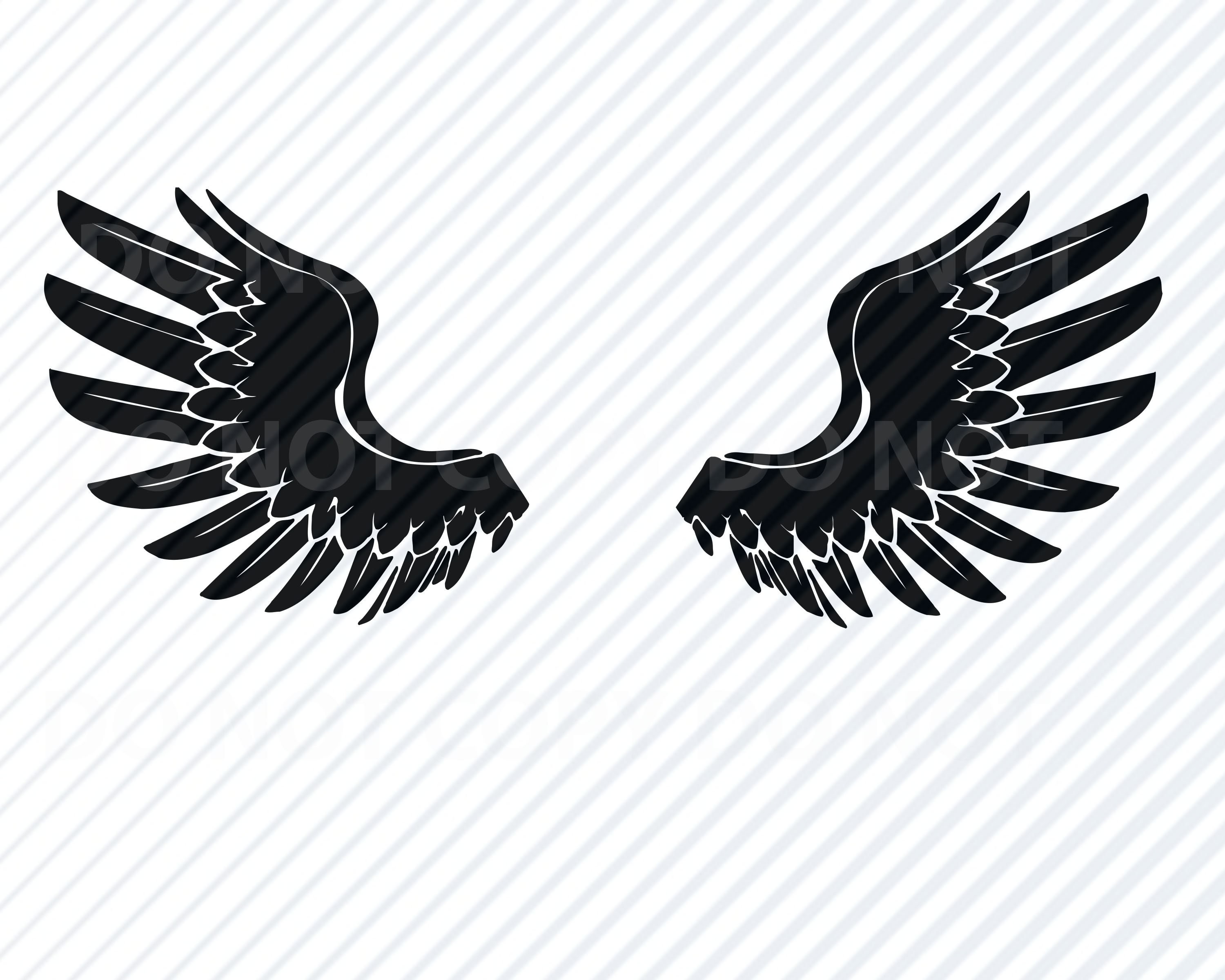 Download American Eagle Wings SVG Files Clipart Clip Art Silhouette ...