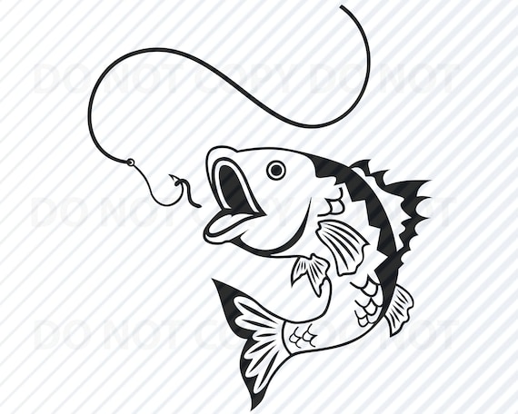 Bass Fishing Svg File Image Fishing Silhouette Fish Clipart