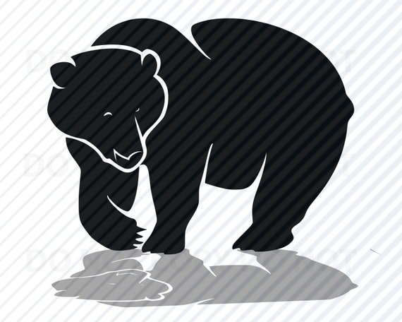 Black Bear SVG Files Vector Images Clipart Bear SVG Image | Etsy