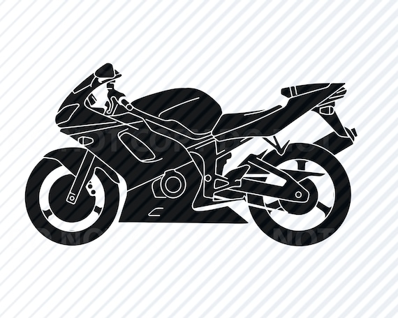 Download Motorcycle Vector Images Svg Silhouette Clipart Cutting Etsy
