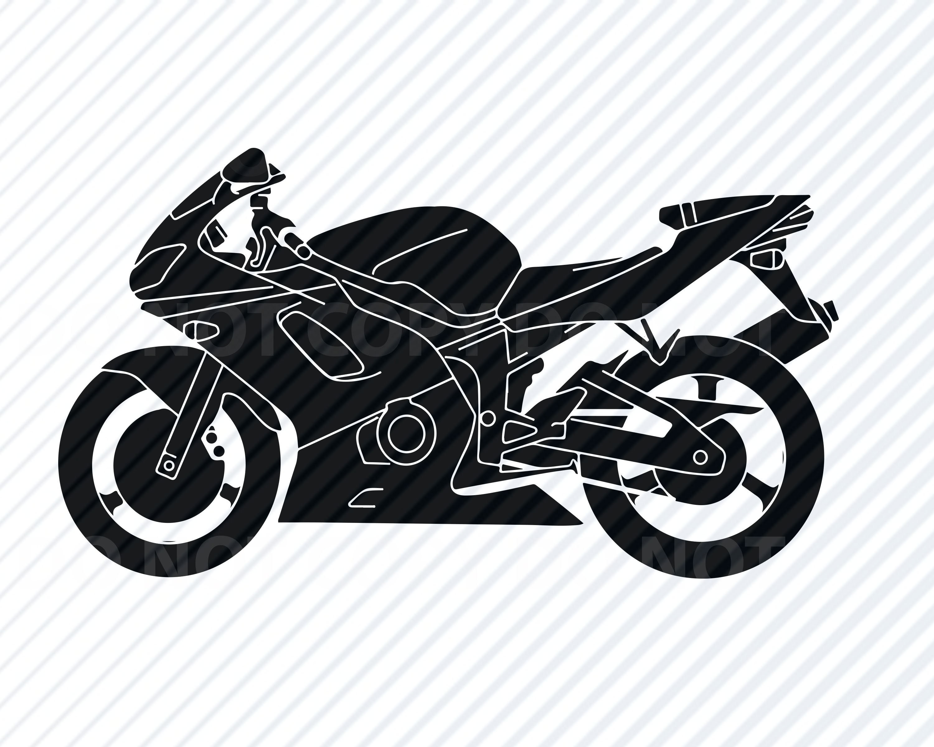 Motorcycle Vector Images SVG Silhouette Clipart Cutting Files SVG Image  Street Bike Motorcycle Eps, Png ,dxf clip Art - Etsy
