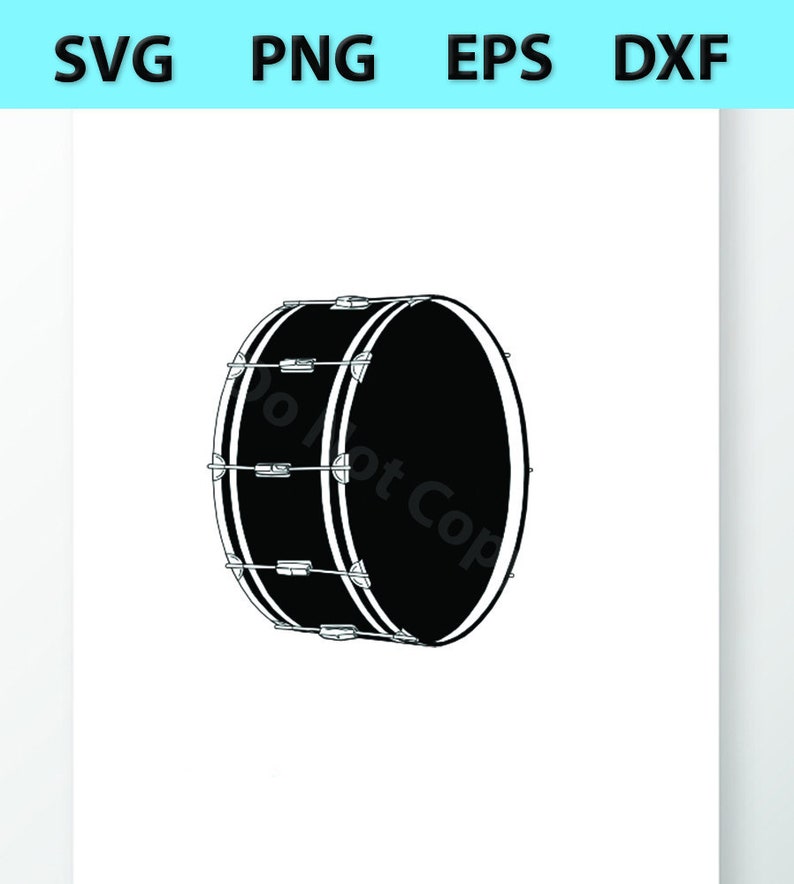 Bass Drum SVG Files for Cricut Silhouette clipart Cutting Etsy
