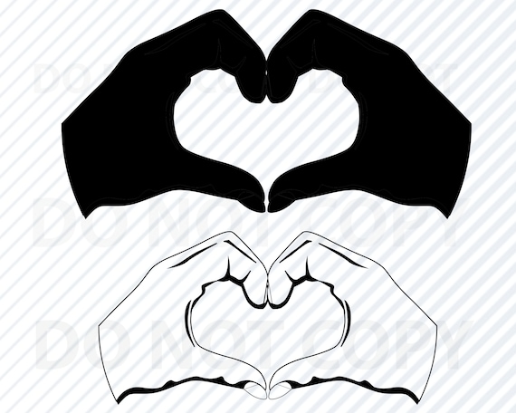 Download Heart hands SVG File for Cricut Heart Vector Images | Etsy