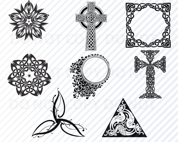 Download Celtic Ornament Svg Files For Cricut Decorative Ornamental Etsy