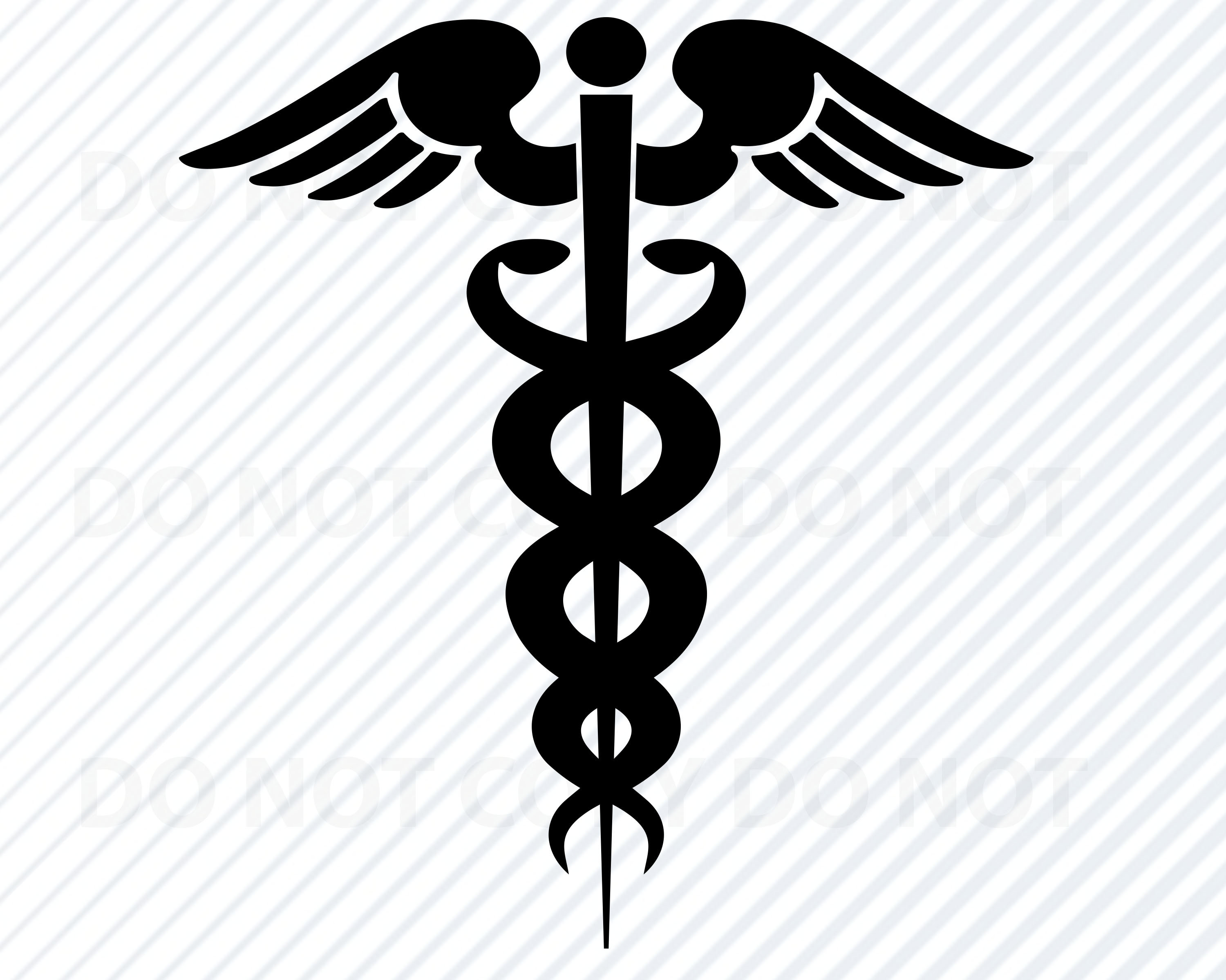 Download Caduceus SVG Files for cricut Medical Vector Images | Etsy