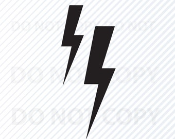 Lightning Bolts SVG Files Clipart - Storm Clip Art Vector Images - Svg Files   Eps, Lightning Png ,Dxf, Weather svg, Lightning