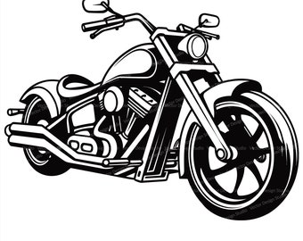 Motorcycle Svg & PNG File Graphic, Biker Clipart Vector, Motorbike SVG Design, Motorcycle Cut File Transparent Background Sublimation Image