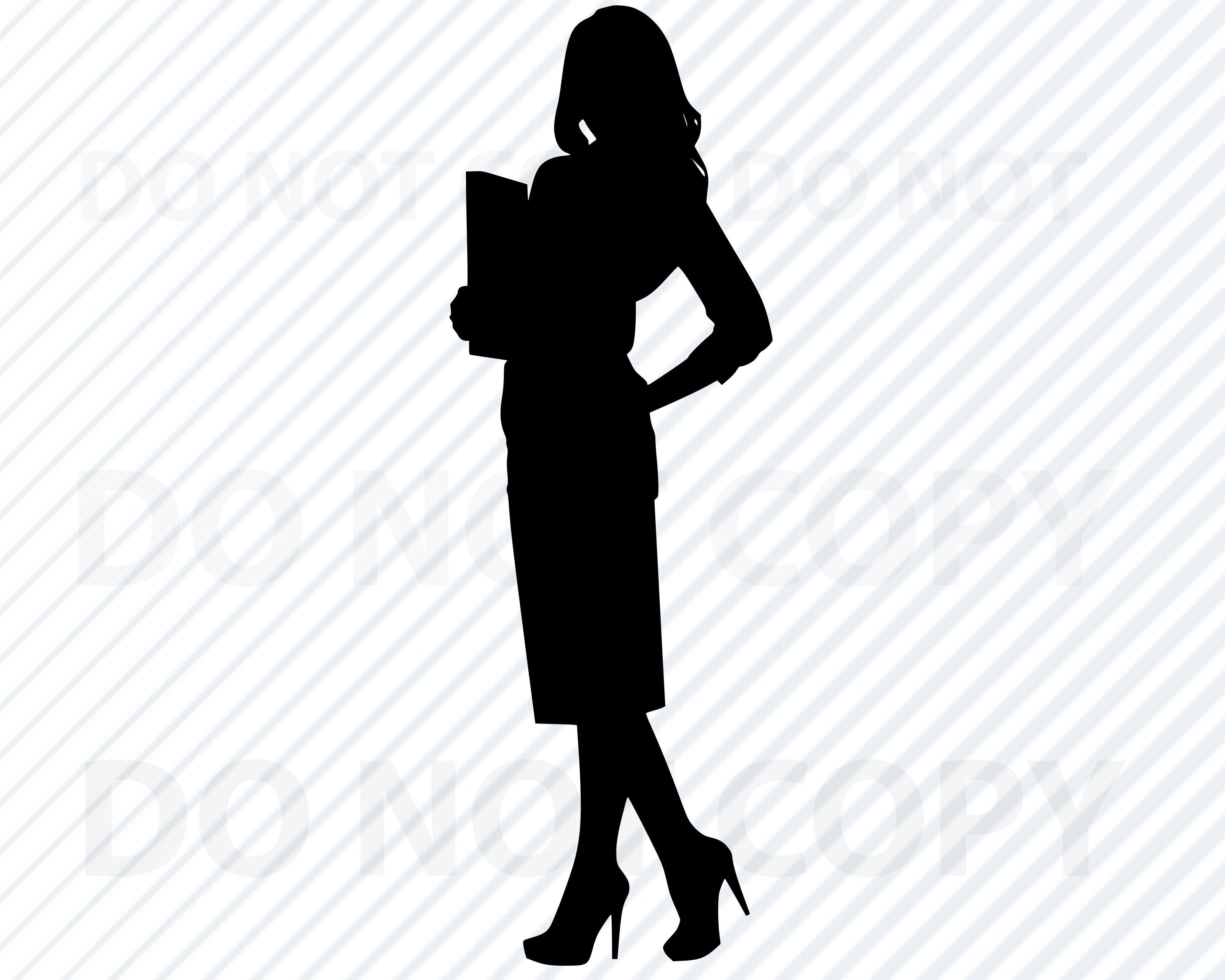 Business Woman SVG Working Woman Vector Images Clipart SVG File Eps, Business  Woman Png ,dxf Cnc File Clip Art Silhouette 