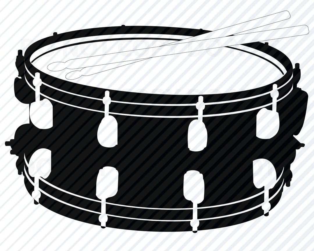 Snare Drum SVG Files Silhouette clipart Cutting Files SVG Image Music