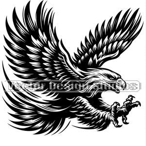 Flying Eagle Svg & PNG Files, Bald Eagle Patriotic Clipart Vector Image, 4th of July eagle shirt SVG Sublimation Design, Eagle Svg Graphic