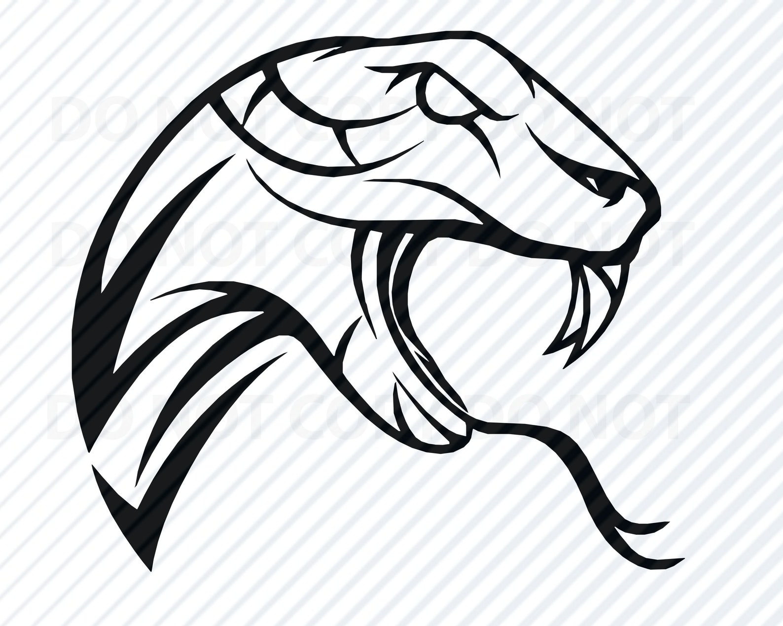 Schlange Kopf Vektor Bilder SVG Silhouette Reptil Clipart - Etsy.de