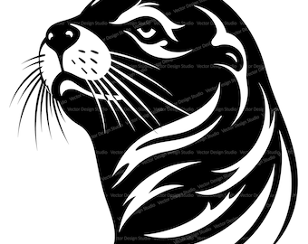 Seal Silhouette Vector, Animal Clipart (SVG & PNG)